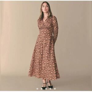 DOEN Milana Dress in Mulberry Vine Floral M